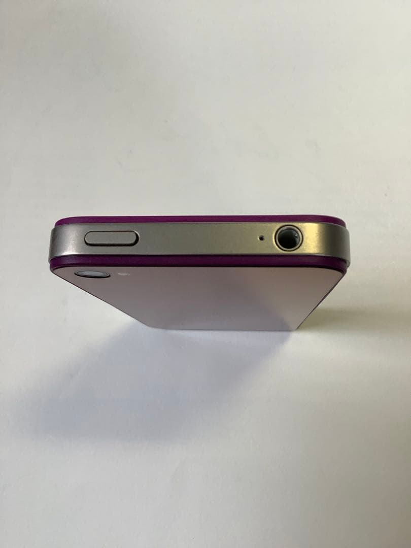 iPhone4S 32GB ミラー紫のカスタムパネル完動品