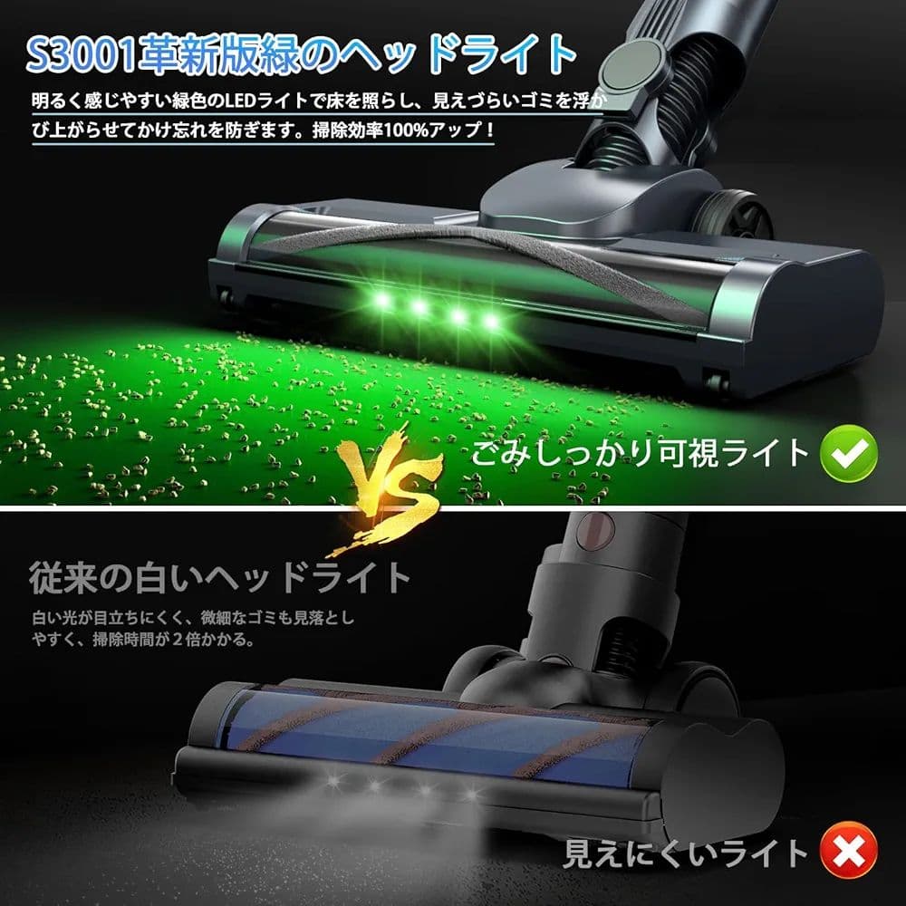 新品　コードレス掃除機 軽量 強力吸引 3段階モード 自立式