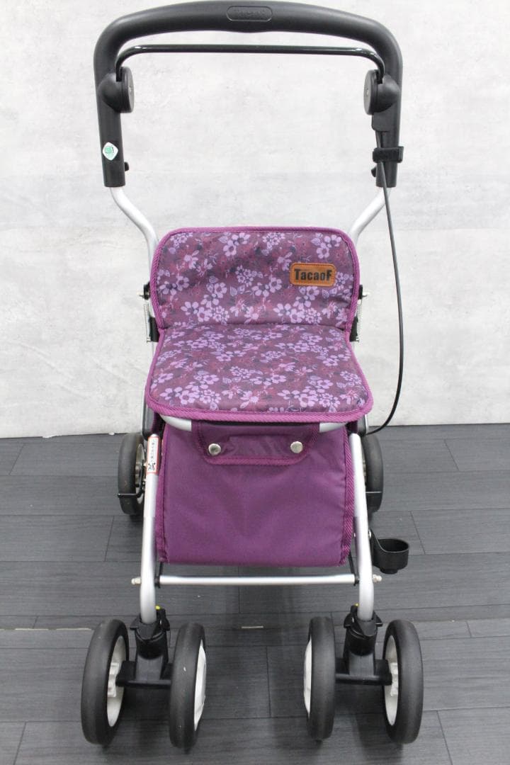 ▲良品 幸和製作所 TacaoF シルバーカー テイコブ 花柄 RUS04