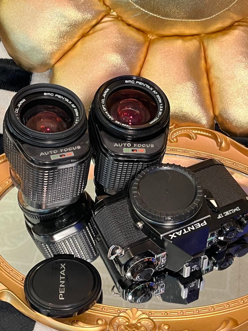 世界初AF一眼レフ PENTAX ME-F 専用AFレンズ2本付 修理前提