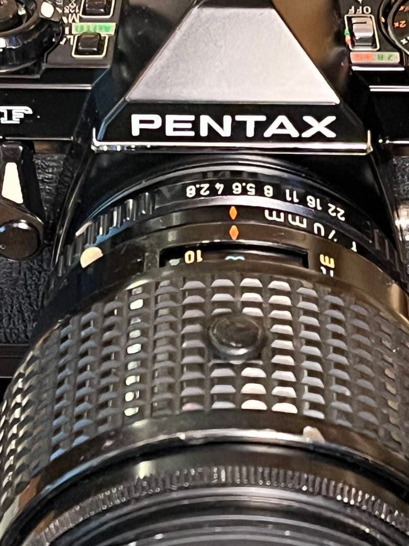 世界初AF一眼レフ PENTAX ME-F 専用AFレンズ2本付 修理前提