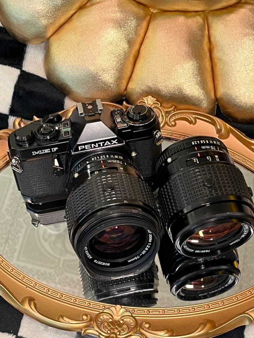 世界初AF一眼レフ PENTAX ME-F 専用AFレンズ2本付 修理前提