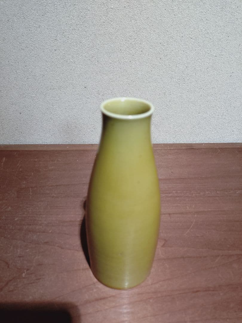 珉平焼 素紋 からし色 徳利