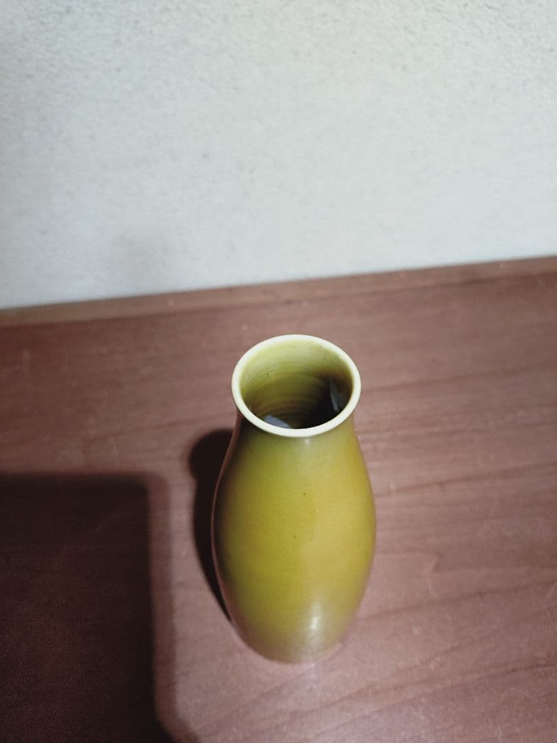 珉平焼 素紋 からし色 徳利