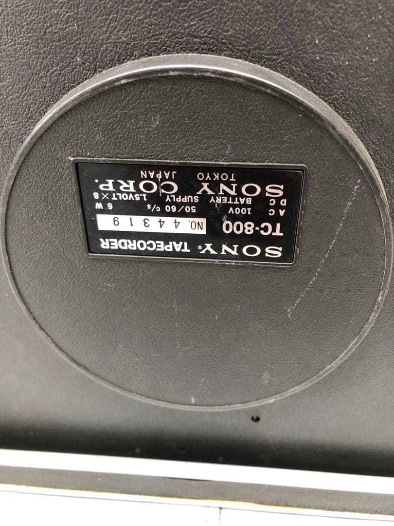 SONY オープンリール テープレコーダー TC-800(L101)