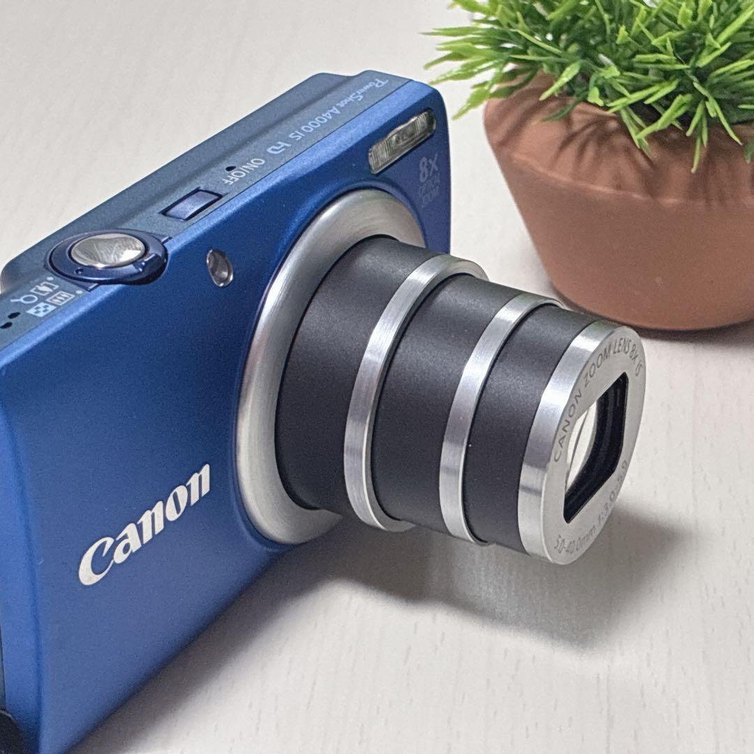 極美品✨ キヤノン Canon PowerShot A4000 IS ブルー
