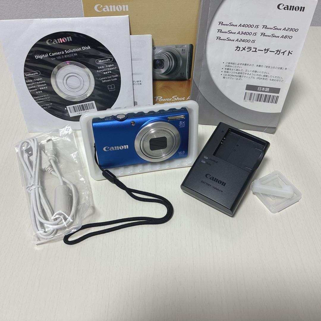 極美品✨ キヤノン Canon PowerShot A4000 IS ブルー