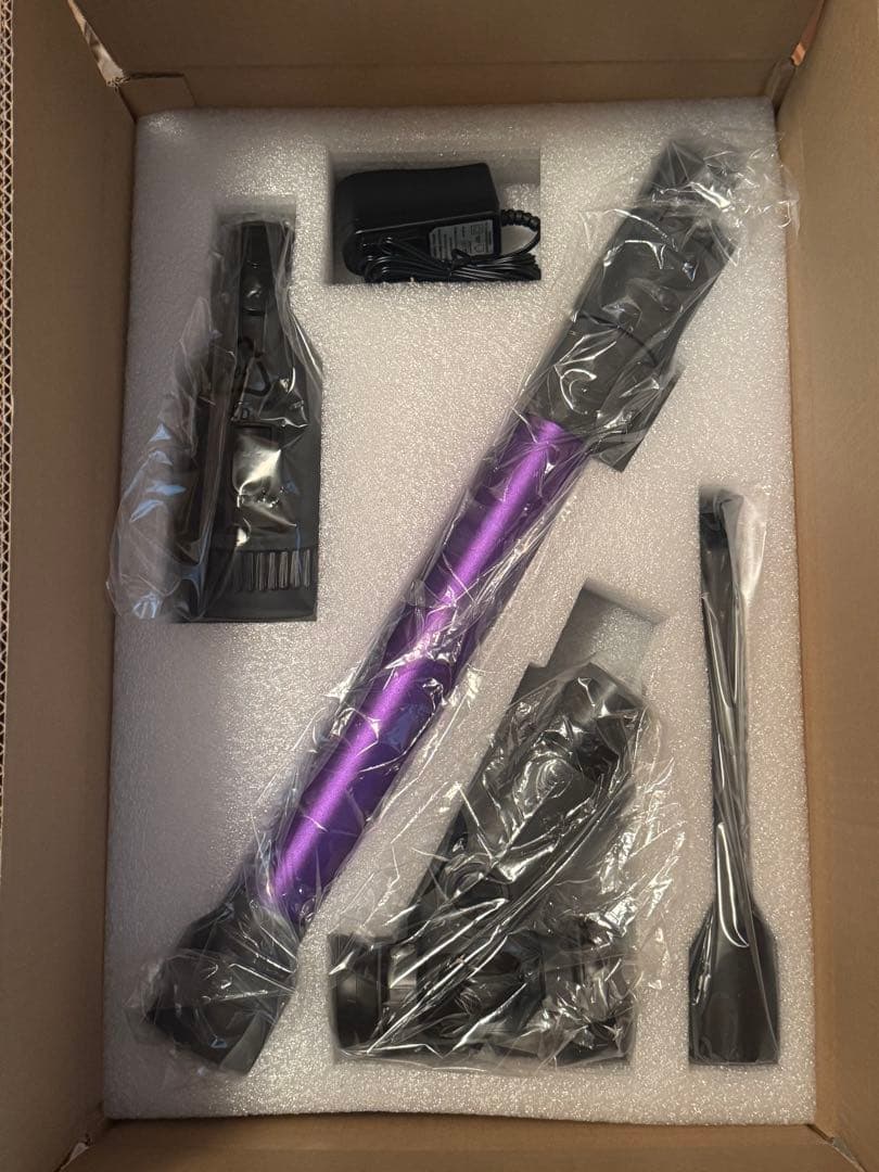掃除機 コードレス 90KPa超強力吸引 サイクロン LEDライト 軽量 伸縮
