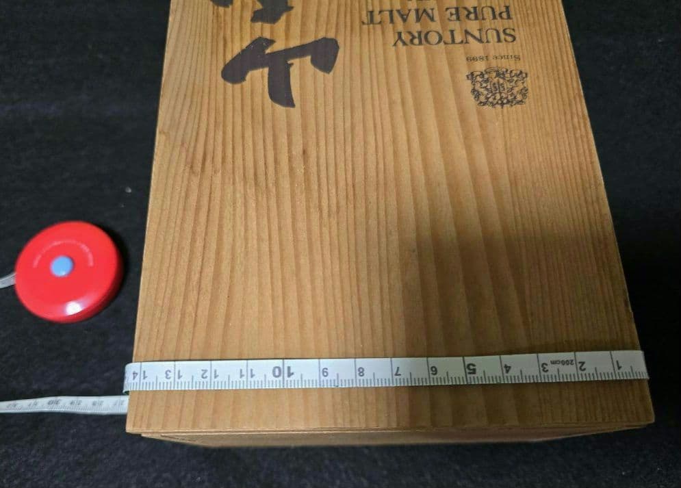 ピュアモルト　ウィスキー山崎　12年　750ml用　空き木箱