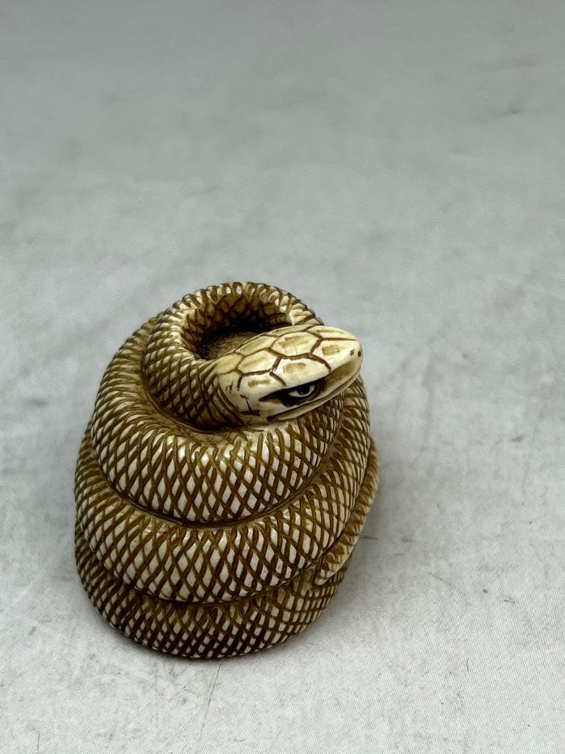 ［珍品］和之在銘　極上蛇根付　20 g 送料込み 龍ちゃん専用