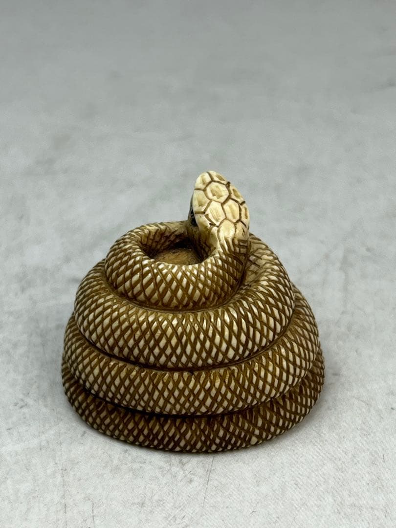 ［珍品］和之在銘　極上蛇根付　20 g 送料込み 龍ちゃん専用