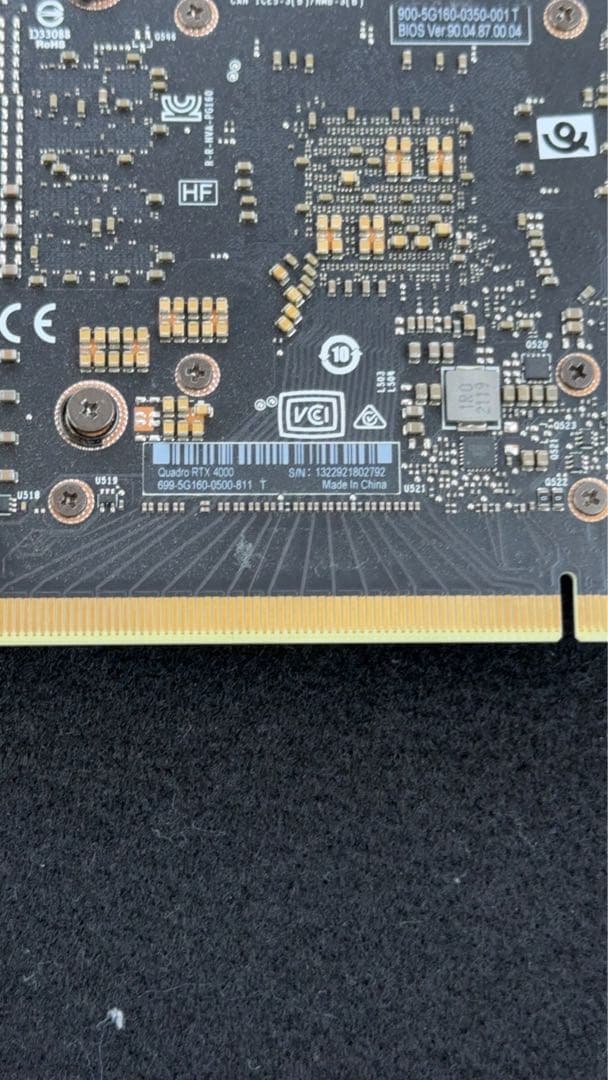 NVIDIA Quadro RTX 4000 グラフィックボード ※1枚価格
