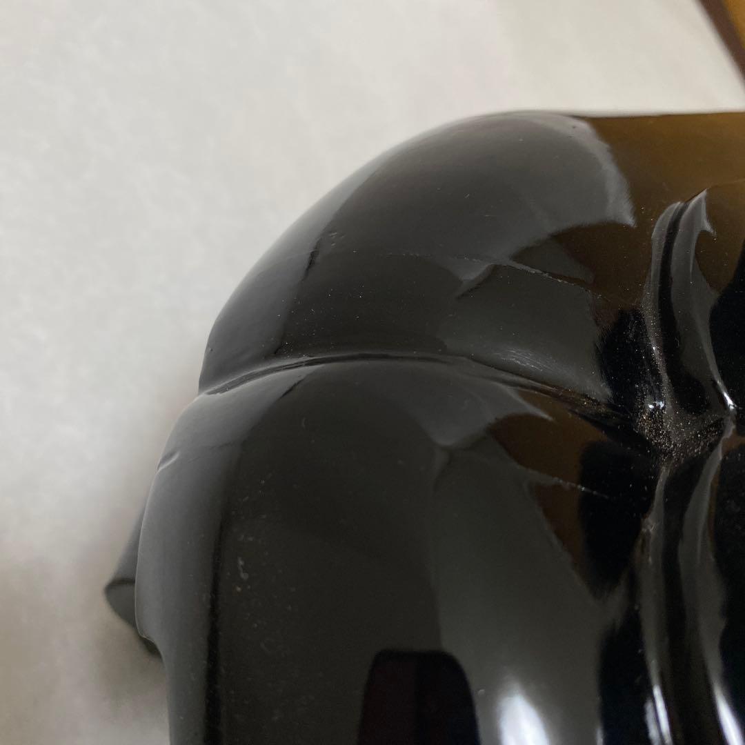 木製どっしりとした台　黒大　赤小　未使用
