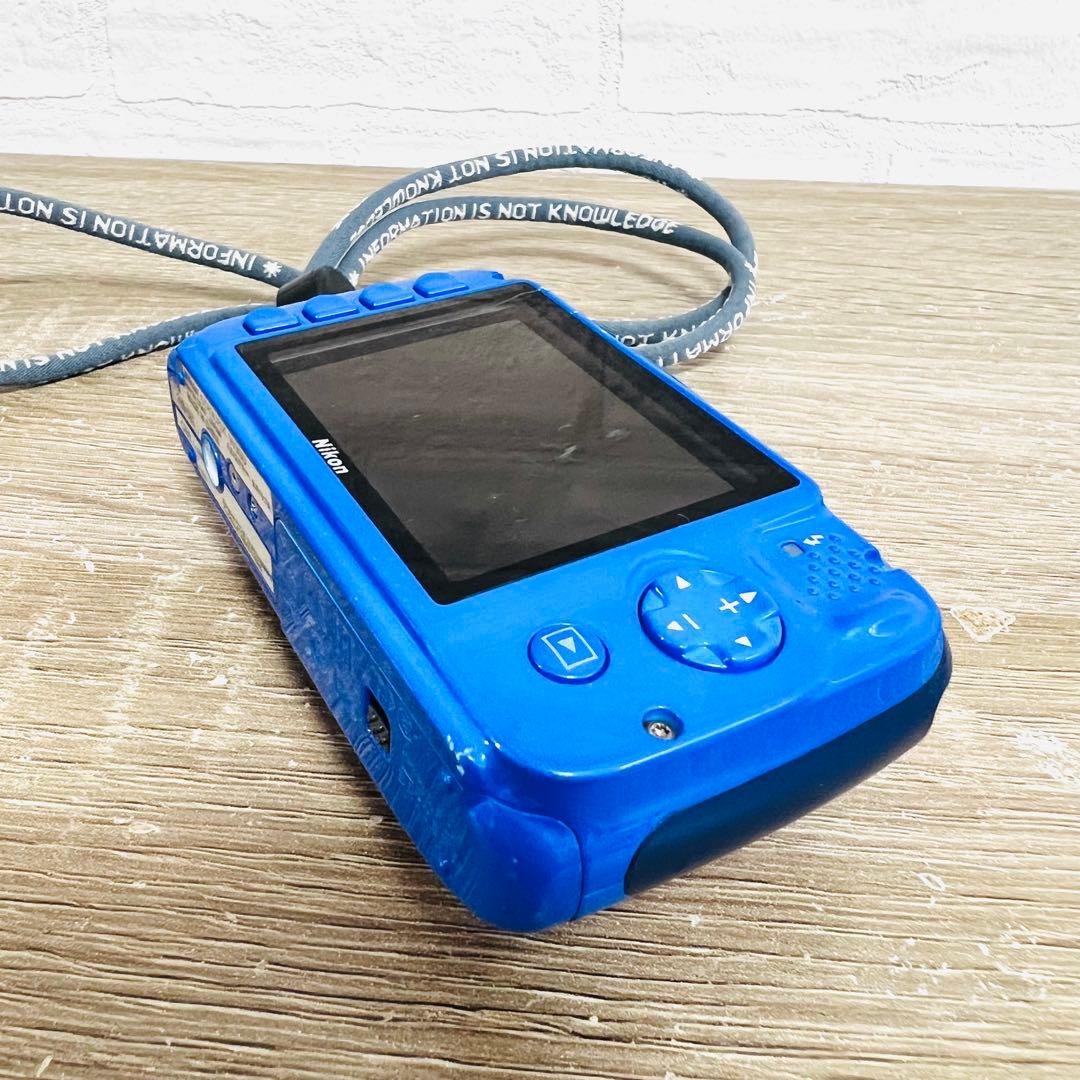 【完動品】NIKON ニコン COOLPIX W100 ブルー