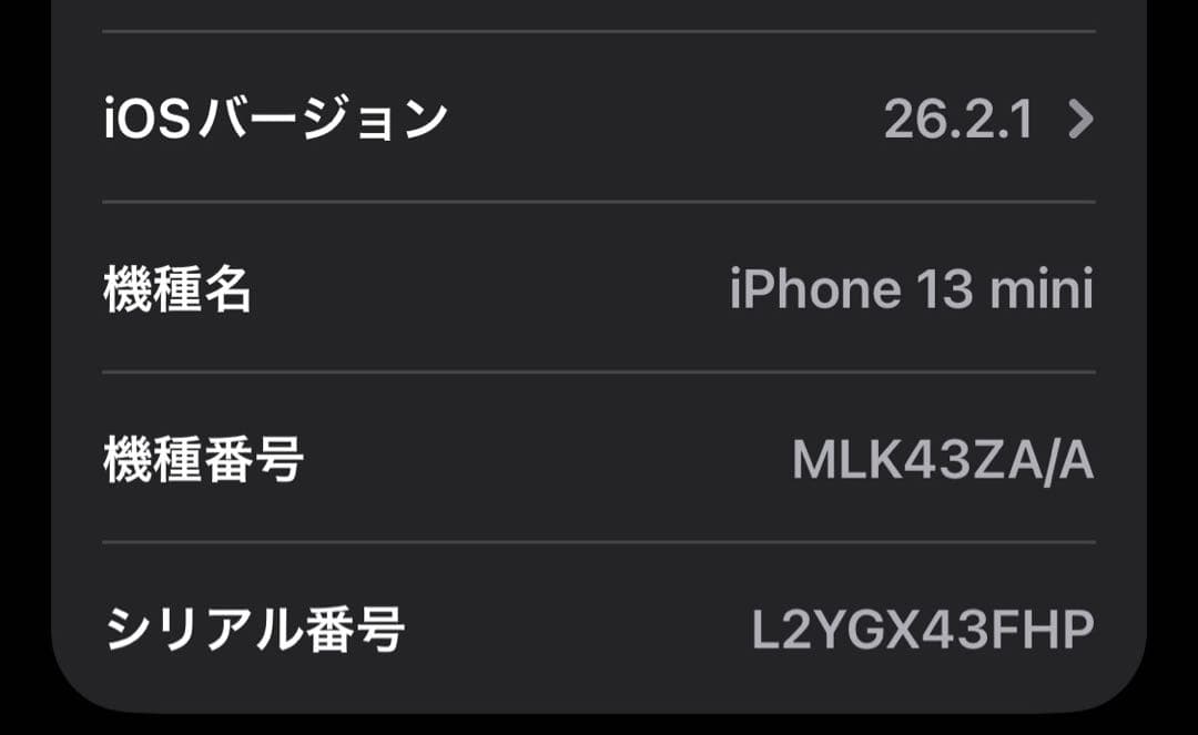 iPhone13 mini 128G 海外版 SIMフリー