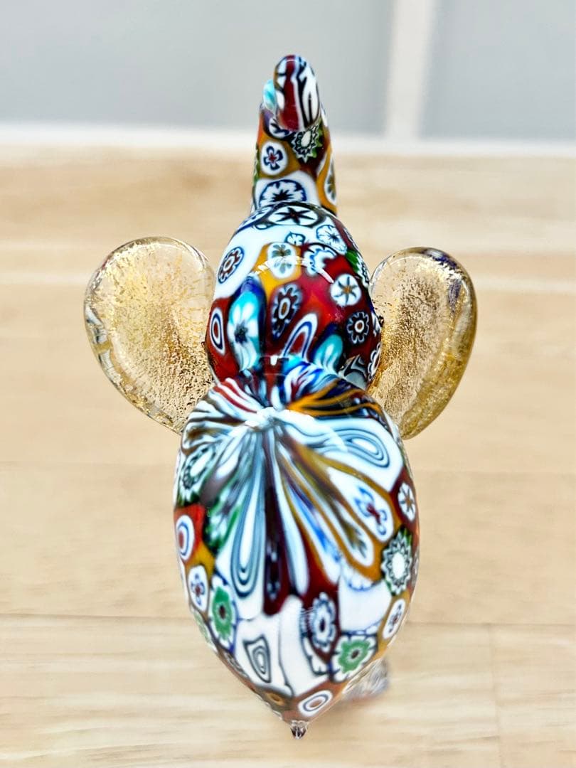 murano ムラーノ ベネチアンガラス ヴェネチア ミルフィオリ エレファント